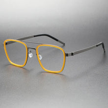 Load image into Gallery viewer, Denmark Brand Ultralight Retro Square Pilot Titanium Glasses Frame Men Women Myopia Optic Prescription Eyeglasses 9708