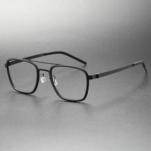 Load image into Gallery viewer, Denmark Brand Ultralight Retro Square Pilot Titanium Glasses Frame Men Women Myopia Optic Prescription Eyeglasses 9708