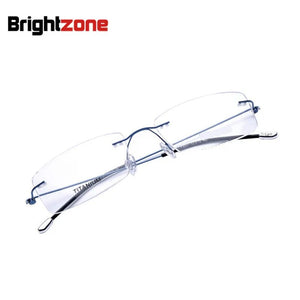 Fashion Titanium Myopia Rimless Glasses Memory Square Eyeglasses Optical Frame Eyewear Men Women Brand Brightzone