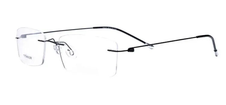 Fashion Titanium Myopia Rimless Glasses Memory Square Eyeglasses Optical Frame Eyewear Men Women Brand Brightzone