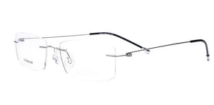 Fashion Titanium Myopia Rimless Glasses Memory Square Eyeglasses Optical Frame Eyewear Men Women Brand Brightzone