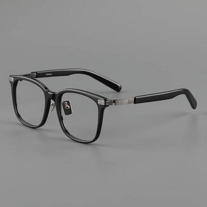 acetate alloy glasses frame men Designer optical eyeglasses  Myopia reading women square personalized eyewear