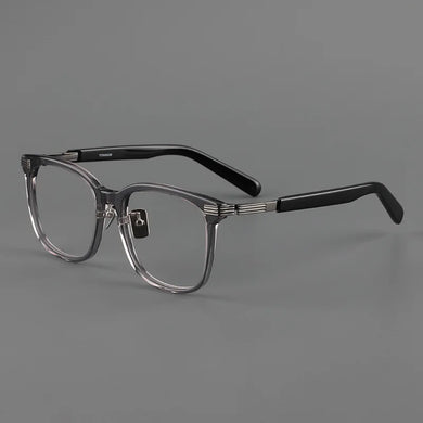 acetate alloy glasses frame men Designer optical eyeglasses  Myopia reading women square personalized eyewear