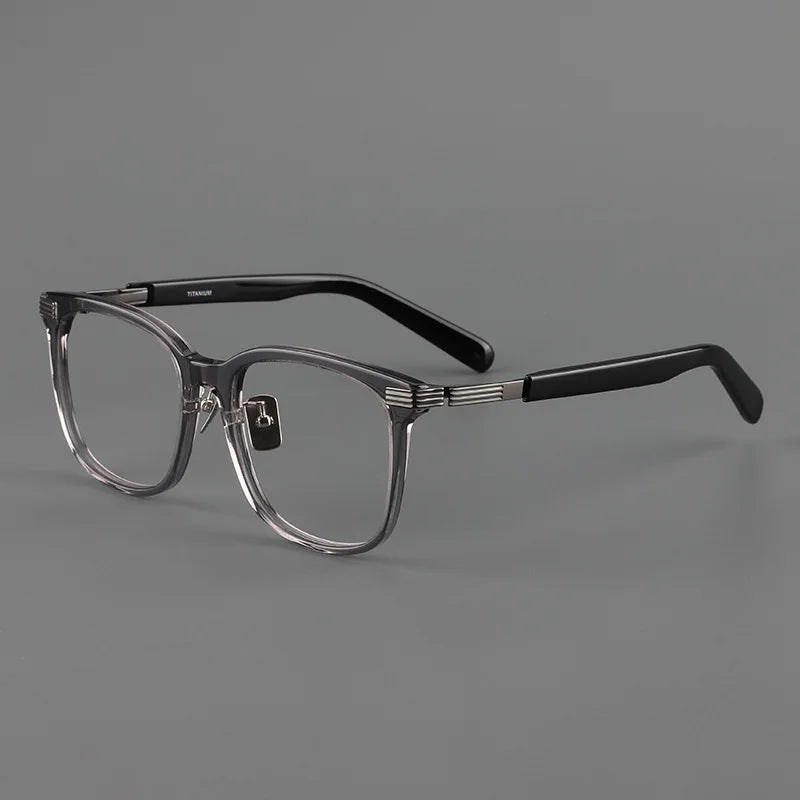 acetate alloy glasses frame men Designer optical eyeglasses  Myopia reading women square personalized eyewear