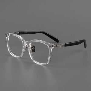 acetate alloy glasses frame men Designer optical eyeglasses  Myopia reading women square personalized eyewear