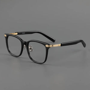 acetate alloy glasses frame men Designer optical eyeglasses  Myopia reading women square personalized eyewear
