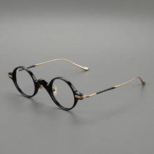 Load image into Gallery viewer, Acetate Titanium Men Round Glasses Frame Male  Ultralight Eye Optical Prescription Eyeglasses