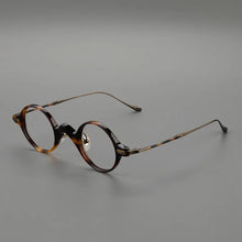 Load image into Gallery viewer, Acetate Titanium Men Round Glasses Frame Male  Ultralight Eye Optical Prescription Eyeglasses