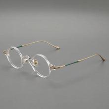 Load image into Gallery viewer, Acetate Titanium Men Round Glasses Frame Male  Ultralight Eye Optical Prescription Eyeglasses
