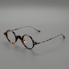 Load image into Gallery viewer, Acetate Titanium Men Round Glasses Frame Male  Ultralight Eye Optical Prescription Eyeglasses