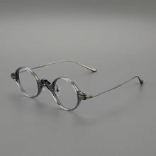 Load image into Gallery viewer, Acetate Titanium Men Round Glasses Frame Male  Ultralight Eye Optical Prescription Eyeglasses