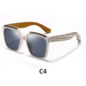 Ancient Wood Mirror Legs Polarized Sunglasses For Men And Women's Driving Glasses UV400