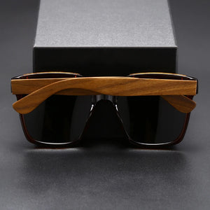 Ancient Wood Mirror Legs Polarized Sunglasses For Men And Women's Driving Glasses UV400