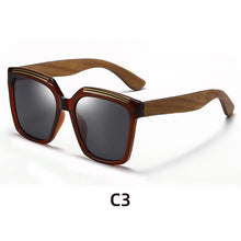 Carica l&#39;immagine nel visualizzatore di Gallery, Ancient Wood Mirror Legs Polarized Sunglasses For Men And Women&#39;s Driving Glasses UV400