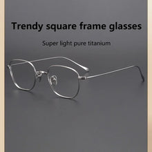 Load image into Gallery viewer, High Quality Pure Titanium Men Alloy Glasses Frame Male Woman Square Ultralight Eye Prescription Optical Eyeglasses
