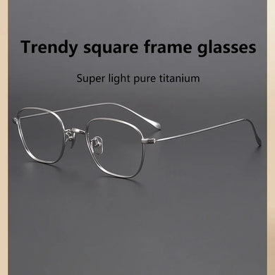 High Quality Pure Titanium Men Alloy Glasses Frame Male Woman Square Ultralight Eye Prescription Optical Eyeglasses
