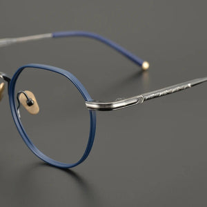 Italian Handmade Brand Glasses Frame Polygonal Retro Full Frame Men Women Myopia Eyeglasse Prescription Reading Eyewear