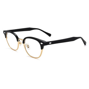 Japanese Handmade Acetate Glasses Frame  Vintage Square Men Women Optical Prescription Eyeglasses Spectacles