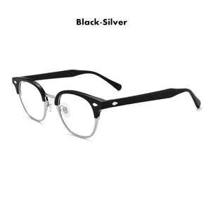 Japanese Handmade Acetate Glasses Frame  Vintage Square Men Women Optical Prescription Eyeglasses Spectacles