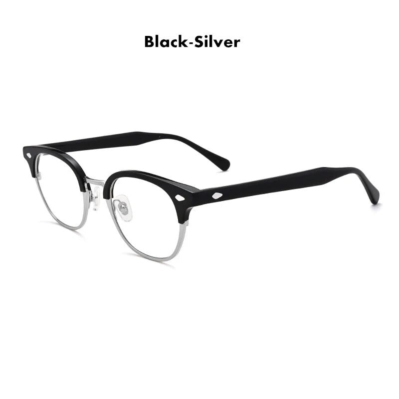 Japanese Handmade Acetate Glasses Frame  Vintage Square Men Women Optical Prescription Eyeglasses Spectacles