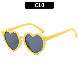 2023 New Kids Cartoon Heart Sunflower Fruit Rabbit Ears Sunglasses Girls Boy Children Outdoor Round Polarized UV400 Sun Glasses
