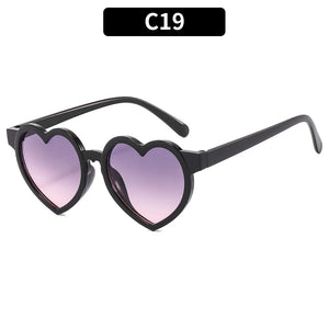 2023 New Kids Cartoon Heart Sunflower Fruit Rabbit Ears Sunglasses Girls Boy Children Outdoor Round Polarized UV400 Sun Glasses