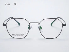Load image into Gallery viewer, Korean Fashion Retro Round Titanium Glasses Frames Men 7766 Polygon Spectacles Myopia Eyeglasses Women Oculos De Grau