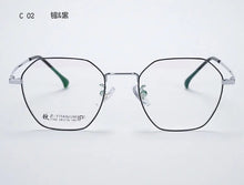 Load image into Gallery viewer, Korean Fashion Retro Round Titanium Glasses Frames Men 7766 Polygon Spectacles Myopia Eyeglasses Women Oculos De Grau
