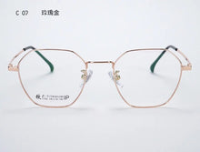 Load image into Gallery viewer, Korean Fashion Retro Round Titanium Glasses Frames Men 7766 Polygon Spectacles Myopia Eyeglasses Women Oculos De Grau