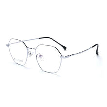 Load image into Gallery viewer, Korean Fashion Retro Round Titanium Glasses Frames Men 7766 Polygon Spectacles Myopia Eyeglasses Women Oculos De Grau