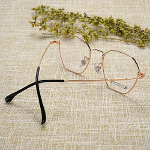 Korean Fashion Retro Round Titanium Glasses Frames Men 7766 Polygon Spectacles Myopia Eyeglasses Women Oculos De Grau