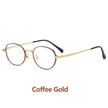 Load image into Gallery viewer, Man Pure Titanium Frame 0 Degree Lenses Women Fashion Retro Oval Mirror Frame Universal