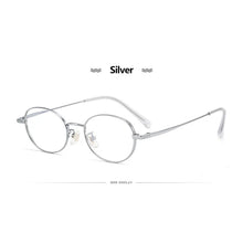 Load image into Gallery viewer, Man Pure Titanium Frame 0 Degree Lenses Women Fashion Retro Oval Mirror Frame Universal