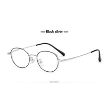 Load image into Gallery viewer, Man Pure Titanium Frame 0 Degree Lenses Women Fashion Retro Oval Mirror Frame Universal