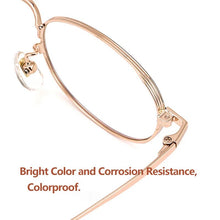 Load image into Gallery viewer, Man Pure Titanium Frame 0 Degree Lenses Women Fashion Retro Oval Mirror Frame Universal