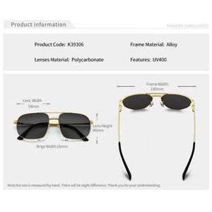2023 New Pilot Sunglasses for Men Retro Double Bridge Girder Metal Sun Glasses Women UV400 Male Trending Products Shades