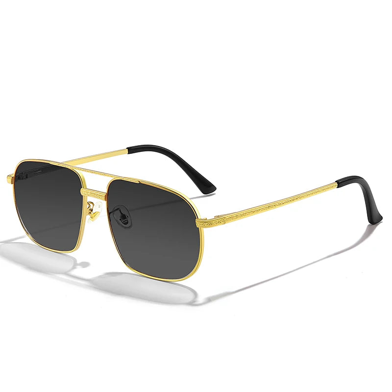 2023 New Pilot Sunglasses for Men Retro Double Bridge Girder Metal Sun Glasses Women UV400 Male Trending Products Shades