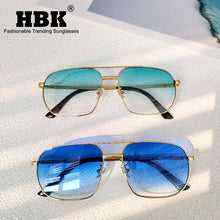 Carica l&#39;immagine nel visualizzatore di Gallery, 2023 New Pilot Sunglasses for Men Retro Double Bridge Girder Metal Sun Glasses Women UV400 Male Trending Products Shades
