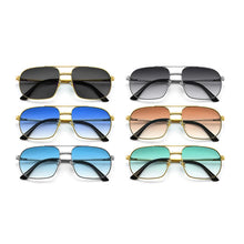 Carica l&#39;immagine nel visualizzatore di Gallery, 2023 New Pilot Sunglasses for Men Retro Double Bridge Girder Metal Sun Glasses Women UV400 Male Trending Products Shades