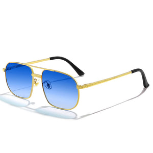 2023 New Pilot Sunglasses for Men Retro Double Bridge Girder Metal Sun Glasses Women UV400 Male Trending Products Shades