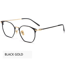 Load image into Gallery viewer, Pure Titanium Glasses Frame Retro Oval Round Men Eyeglasses Women Myopia Prescription Polygon Eyewear Frames