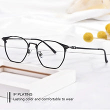 Load image into Gallery viewer, Pure Titanium Glasses Frame Retro Oval Round Men Eyeglasses Women Myopia Prescription Polygon Eyewear Frames