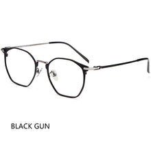 Load image into Gallery viewer, Pure Titanium Glasses Frame Retro Oval Round Men Eyeglasses Women Myopia Prescription Polygon Eyewear Frames