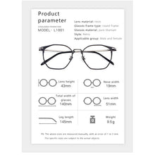 Load image into Gallery viewer, Pure Titanium Glasses Frame Retro Oval Round Men Eyeglasses Women Myopia Prescription Polygon Eyewear Frames