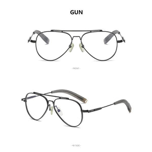 Retro Pure Titanium Upscale Men Optical Glasses Frames Women Fashion Prescription Eyeglasses