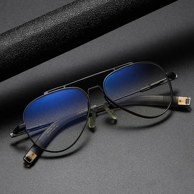 Retro Pure Titanium Upscale Men Optical Glasses Frames Women Fashion Prescription Eyeglasses