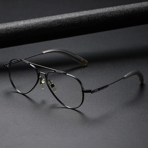 Retro Pure Titanium Upscale Men Optical Glasses Frames Women Fashion Prescription Eyeglasses