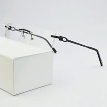 Load image into Gallery viewer, Rimless glasses frame men myopia prescription eye glasses frames for women design fashion Brand Square spectacles Nerd