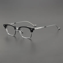 Carica l&#39;immagine nel visualizzatore di Gallery, Titanium Acetate Eyeglasses Frame Men Retro Myopia Optical Prescription Glasses Frame Women Korea Luxury Brand Eyewear