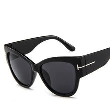 Carica l&#39;immagine nel visualizzatore di Gallery, 2023 New Tom Brand Designer Cat Eye Women Sunglasses Female Gradient Points Sun Glasses Big Oculos feminino de sol UV400